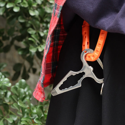 Outdoor Camping Supplies EDC Stainless Steel Multifunctional Wrench Self-defense Tools(036) by bashfashion