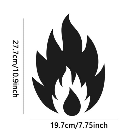 2pcs /Set Acrylic Flame Mirror Stereo Wall Stickers Home Decoration Soft Mirror(Gold) by bashfashion