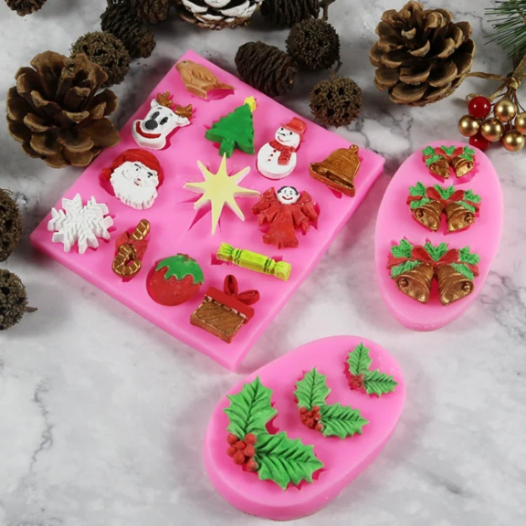 DIY Christmas Silicone Mold Elk Sleigh Cake Plaster Decoration Mold, Model: 50-1076-A by bashfashion