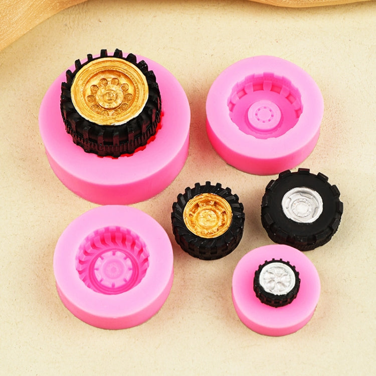 Sports Car Trophy Medal Tire Silicone Mold Glue Plaster Candle Baking Decorative Mold, Specification: A970 by bashfashion