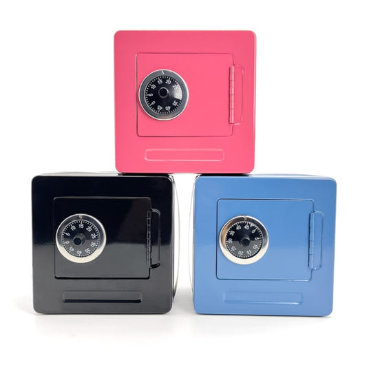 Portable Metal Password Safe Cash Box Piggy Bank Money Organizer(Pink) by bashfashion