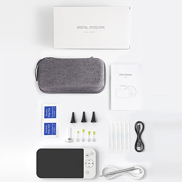 Teslong MS500 5 Inch HD Screen Illuminated Ear Pickers 3.9mm Diameter Visual Ear Care Tool by TESLONG