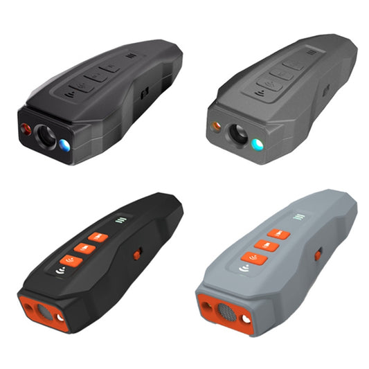 LED Flashing Light Handheld Ultrasonic Bark Arrester Frequency Conversion Dog Training Device(Gray+Orange) by bashfashion