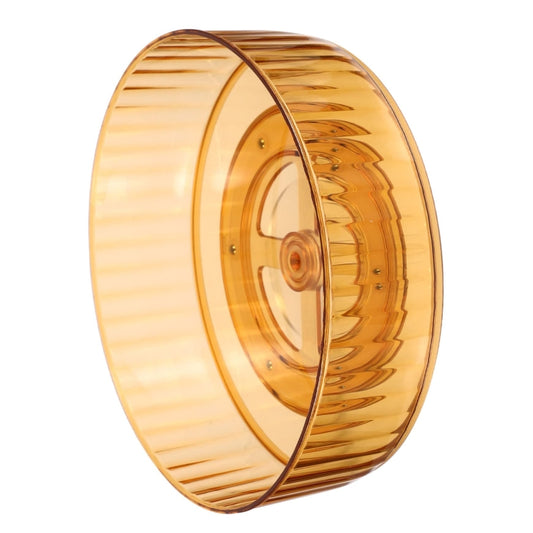 25cm Kitchen 360 Degree Rotating Storage Tray Spice Snack Rack(Transparent) by bashfashion