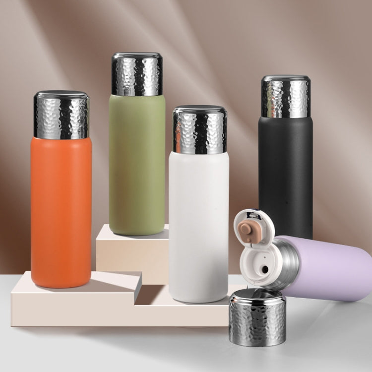 316 Stainless Steel Hammered Lid Thermos Coffee Cup with Tea Filter, Size: 300ml(Purple) by bashfashion