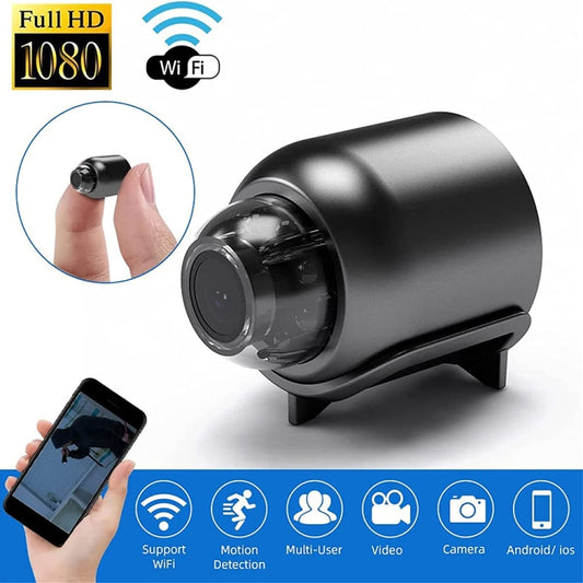 2 Million Pixel HD Home Smart WIFI Remote Mini 1080P Surveillance Camera, Specification: X5+32G by bashfashion