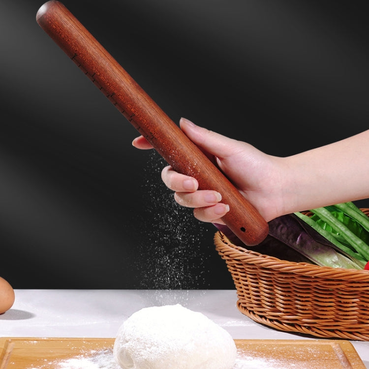 50x3.6cm Home Wooden Rolling Pin Nonstick Red Sandalwood Rolling Stick by bashfashion