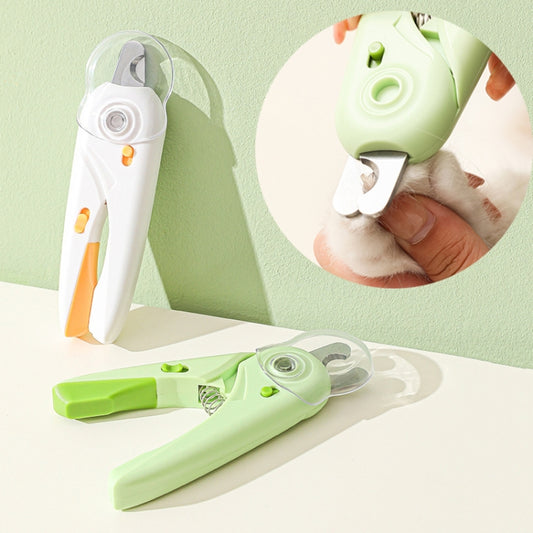 LED Pet Nail Clippers Dog and Cat Nail Clippers with Nail Polisher(Green) by bashfashion
