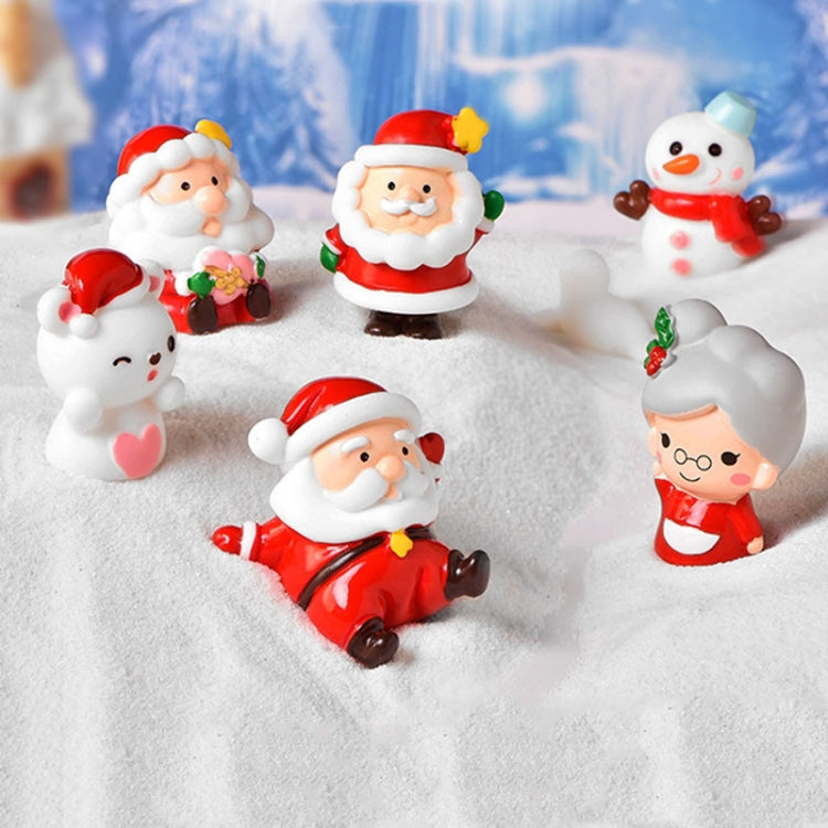 3pcs Christmas Lovely Micro Landscape Snow Ornament Decorative Accessories, Style: No.4 Love White Bear by bashfashion