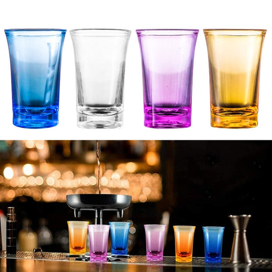 35ml Bar Party Acrylic Colorful Cup Mini Liquor Glass, Color: Yellow by bashfashion