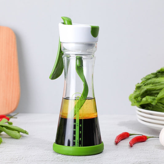 Salad Mixing Cup Vinegar Sauce Shaker Bottle with Scale for Kitchen 101-200ml by bashfashion