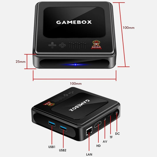 G10 GAMEBOX TV Box Dual System Wireless Android 3D Home 4K HD Game Console Support PS1 / PSP, Style: 128G 40,000+ Games (Black) by bashfashion