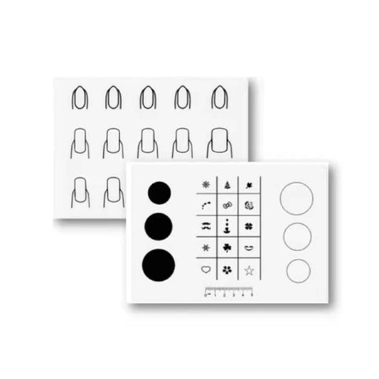 Silicone Manicure Pads Nail Sticker Printing Filling Coloring Pads(21x15cm B) by bashfashion