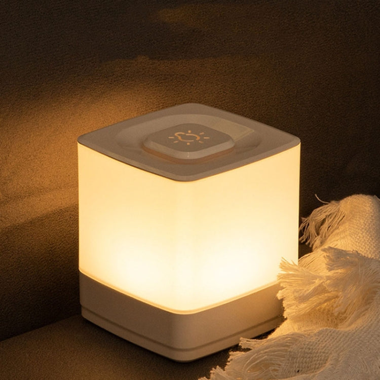 LED Sleeping Night Light Bedroom Warm Light Ambiance Bedside Lamp, Model: Rechargeable 4000mAh by bashfashion