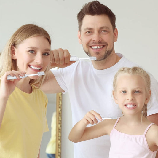 Foldable Toothbrush Set For Traveling Business Portable Hotel Transparent Storage Toothbrush, Packing: OPP Bag by bashfashion