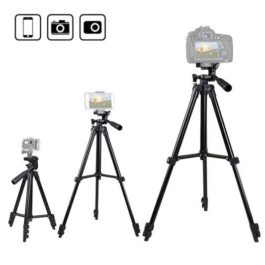 Portable Aluminum DSLR Camera Live Tripod Photography Retractable Landing Bracket, Specification: 102cm Tripod+Clip+Bag+Controller+Adaptor by bashfashion