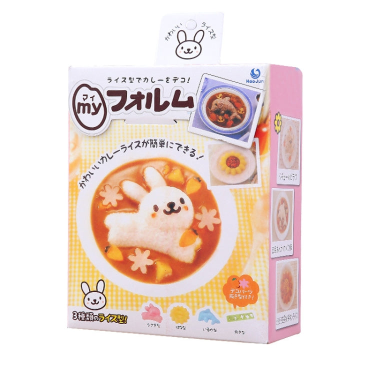 4pcs/Set Rabbit Dolphin Rice Sushi DIY Mold by bashfashion