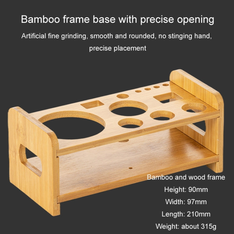 350ml 12 In 1 Stainless Steel Bartender Wooden Stand Set Cocktail Bartending Tools by bashfashion