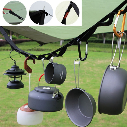 COOL CAMP CF-713 2m Outdoor Camping Multifunctional Lanyard Tent Canopy Hanger Straps Windproof Clothesline(Black) by COOL CAMP