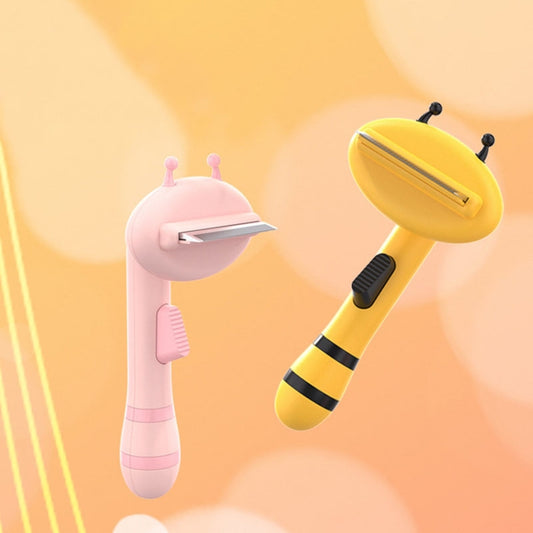 Bee Pet Comb Cats Hair Removal Knots Thinning Knife Comb(Pink) by bashfashion