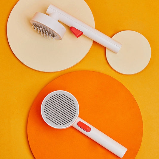 Pets Knotting And Thinning Needle Comb Cats And Dogs De-Fluffing Comb(Pink) by bashfashion