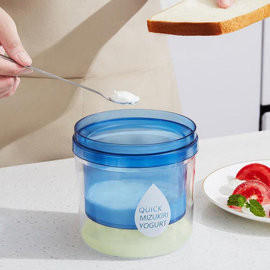 Household Whey Separation Yogurt Strainers Homemade Cheese Filter Tool(Blue) by bashfashion