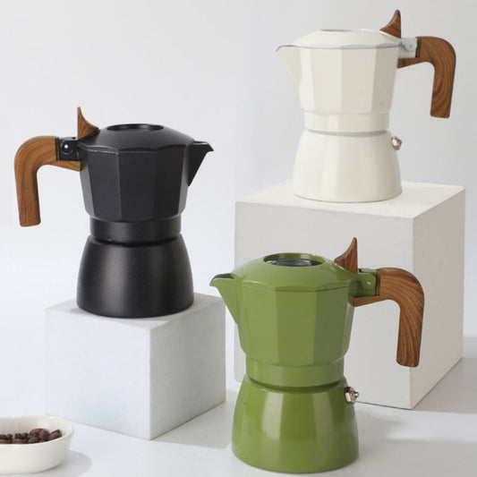 100ml Dual Valve Mocha Pot Espresso Machine Outdoor Coffee Brewing Pot Extraction Tool(White) by bashfashion