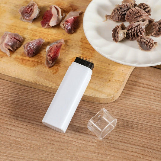 Squid Cutting Wheat Knife Tool Stretchable And Adjustable Kitchen Blade Puller(White) by bashfashion