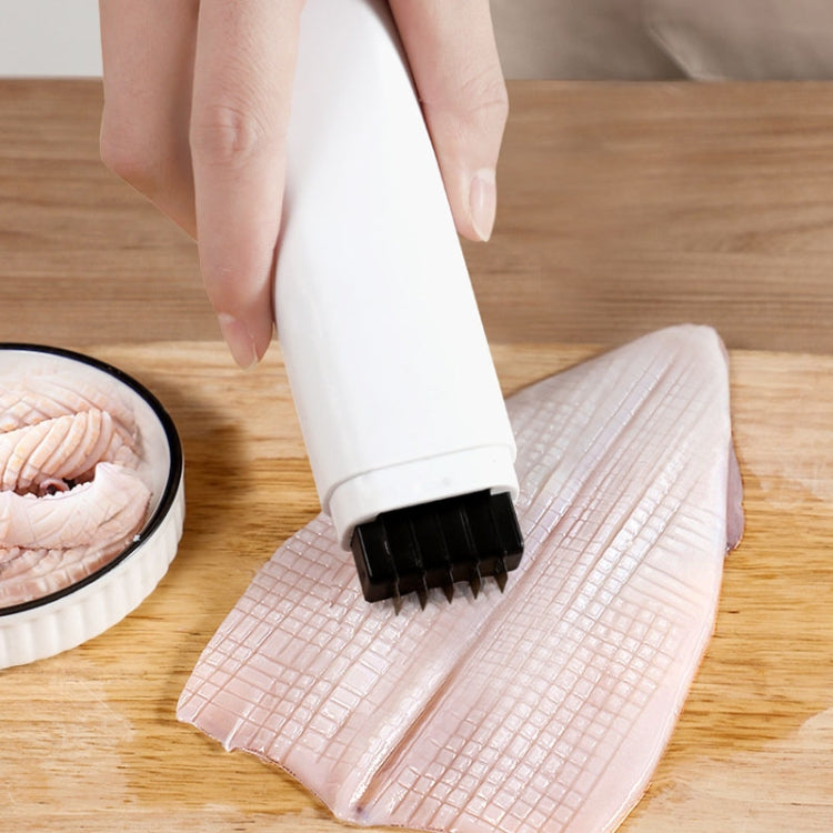 Squid Cutting Wheat Knife Tool Stretchable And Adjustable Kitchen Blade Puller(White) by bashfashion