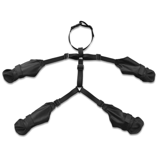 Waterproof Dog Boots Anti-Slip Dog Shoes Pet Paw Protector, Size: S(Black) by bashfashion