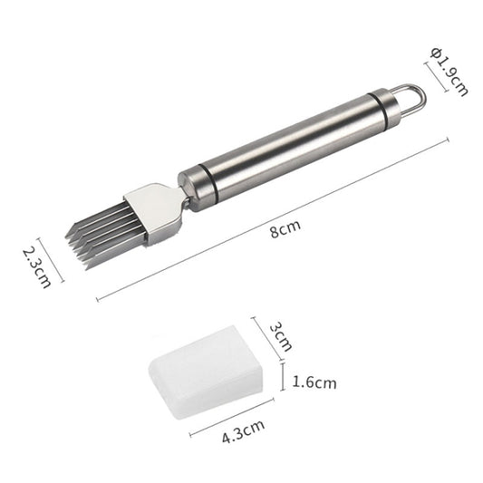 Stainless Steel Multifunctional Slicer Shredded Onion Cutter by bashfashion