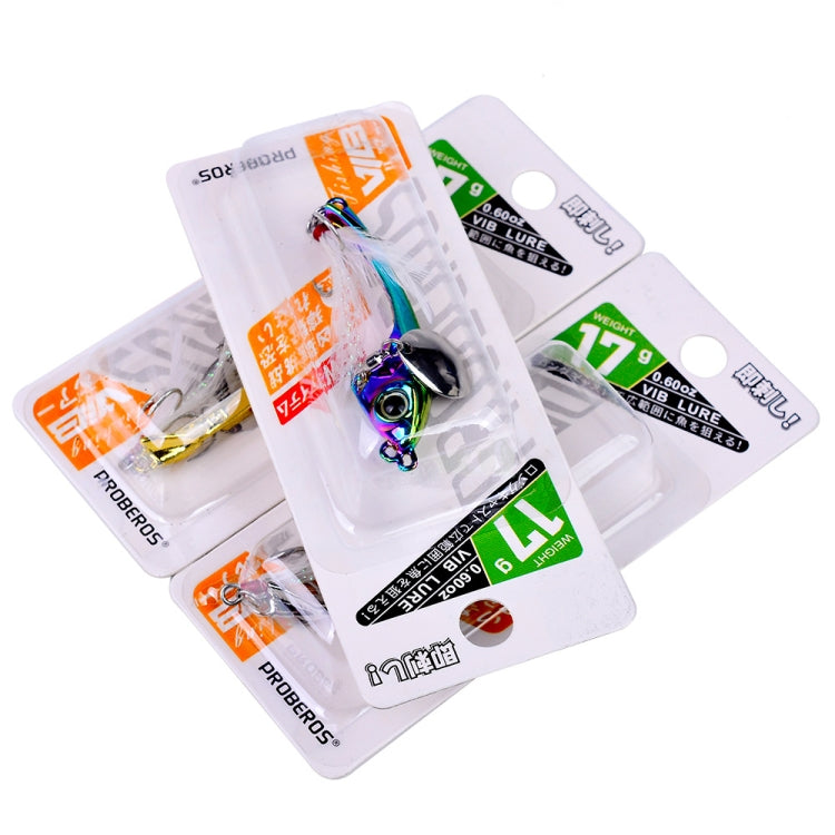 PROBEROS DW570 Fishing Lures Spinning Sequins Long Casting Tremor Swimming VIB Micro Tremor Zinc Alloy Bait(Silver)Weight: 19g by PROBEROS