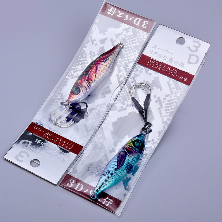 PROBEROS LF136 Fishing Lure 3D Spray Painted Imitation Bait Long Casting Freshwater Fishing Warbler Bass Leader Lure, Size: 80g(Color E) by PROBEROS