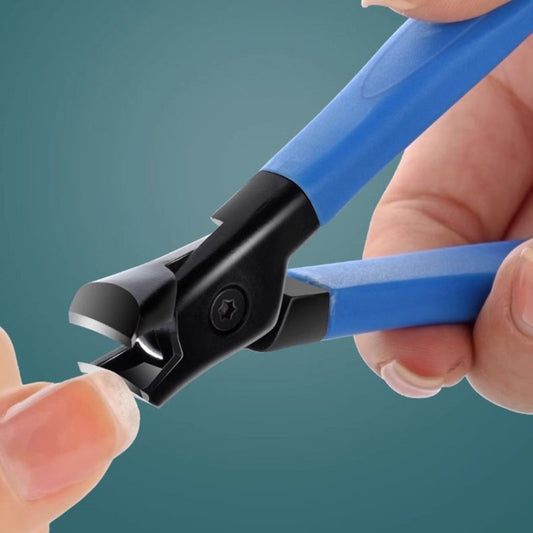 Large Opening For Thick And Hard Nail Clippers Anti-Splash Nail Scissors(Blue) by bashfashion