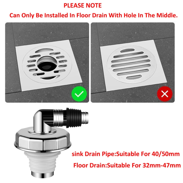 Elbow Type Washing Machine Floor Drain Joint Pipe Connector, Spec: A2 by bashfashion