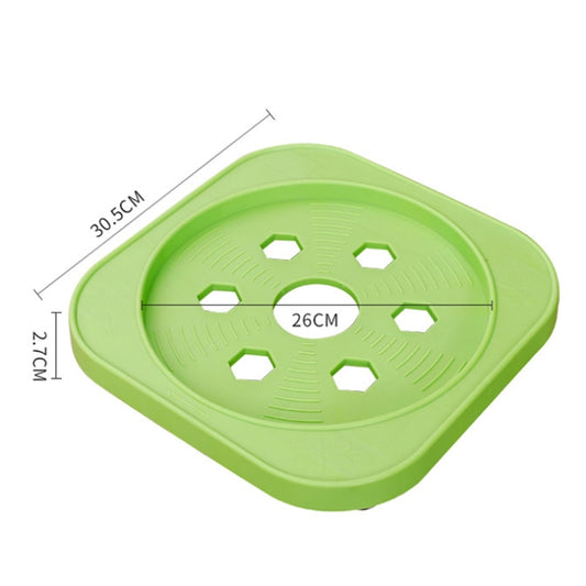 Multifunctional Kitchen Gas Bottle Storage Rack Flower Pot and Bucket Mobile Stand, Spec: Blue Universal Wheel by bashfashion