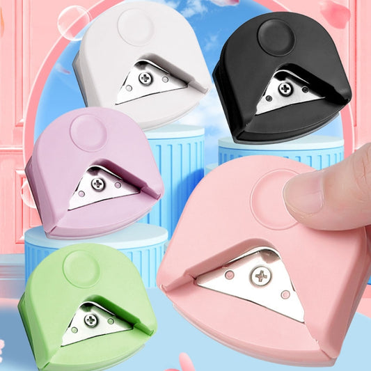 Round Corner Trimmer Chamferer Cardstock Photo PVC Card Corner Cutter(Black) by bashfashion