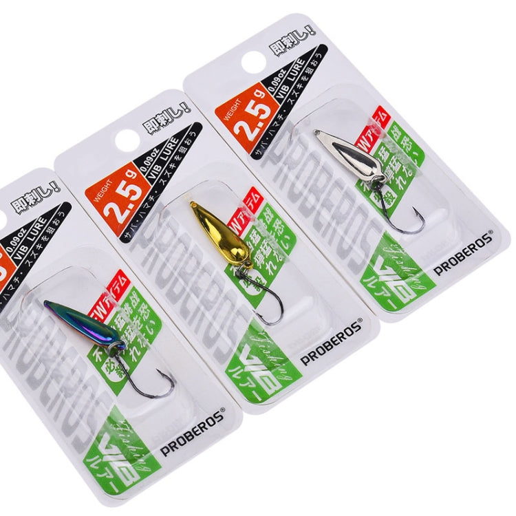 PROBEROS DW602 Long Casting Metal Sequins Lure Moth Sequins Warp Beak Fake Lure, Color: Color A(2.5g) by PROBEROS
