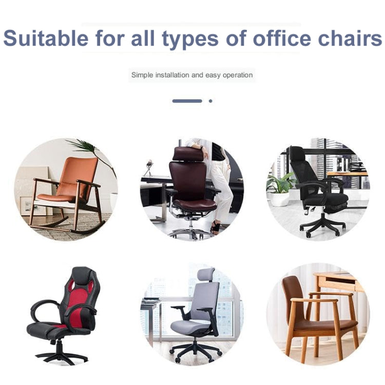 Curve Three-dimensional Support Memory Foam Office Chair Armrest Pad, Color: Black by bashfashion