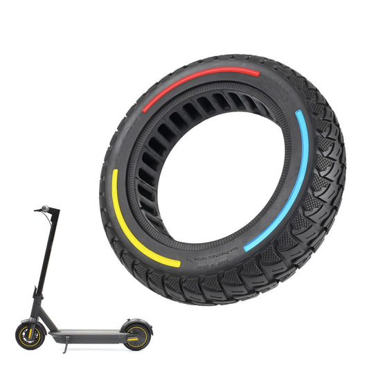 For Ninebot Max G30 Electric Scooter 10 x 2.5 Inch Flick Color Solid Tire(Blue) by bashfashion