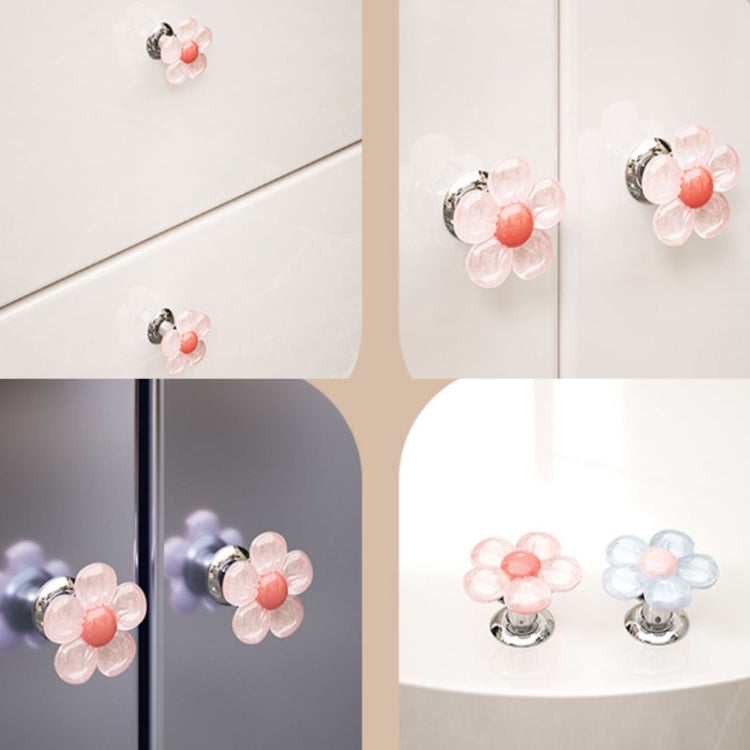 Cute Flower Toilet Pusher Nail Art Special Bathroom Flush Switch Button(Pink) by bashfashion
