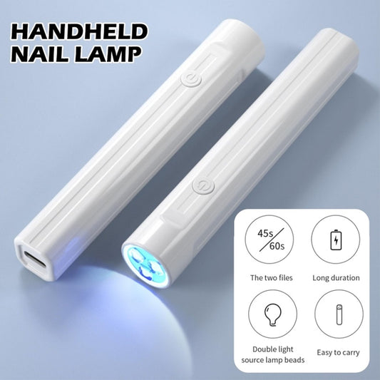 Small Portable Handheld Nail Polish Light Therapy Machine, Model: Plug-in by bashfashion