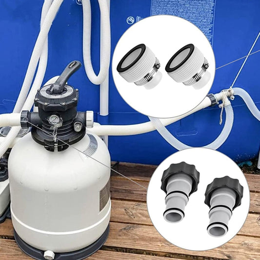 For Intex Pool Hose Adapter with Internal Thread, Spec: A Set by bashfashion