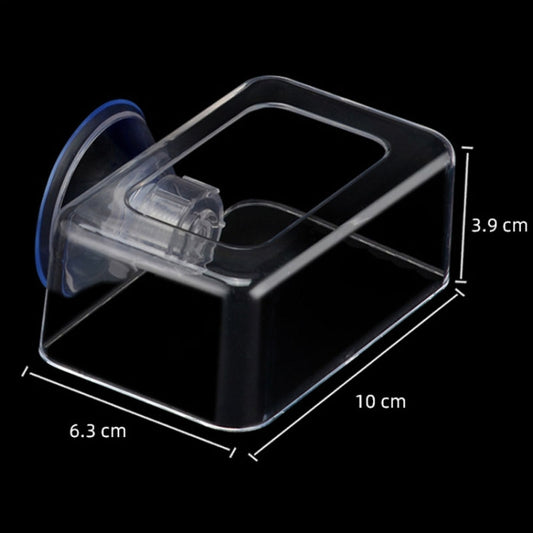 Acrylic Transparent Feeding Ring Fish Tank Feeder Floating Fixed Fish Feeder, Specification: Small Square by bashfashion