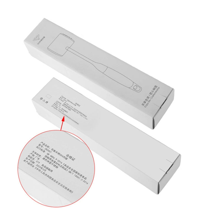 304 Stainless Steel Beef Hammer Thickened Solid Knocker Kitchen Double Sided Meat Looser, Handle: Black Color Wood by bashfashion