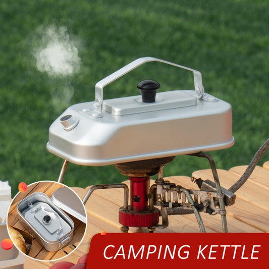 Aluminum Lightweight Kettle Outdoor Hiking Camping Boiling Water Pot with Handle, Spec: Hard Oxidation by bashfashion