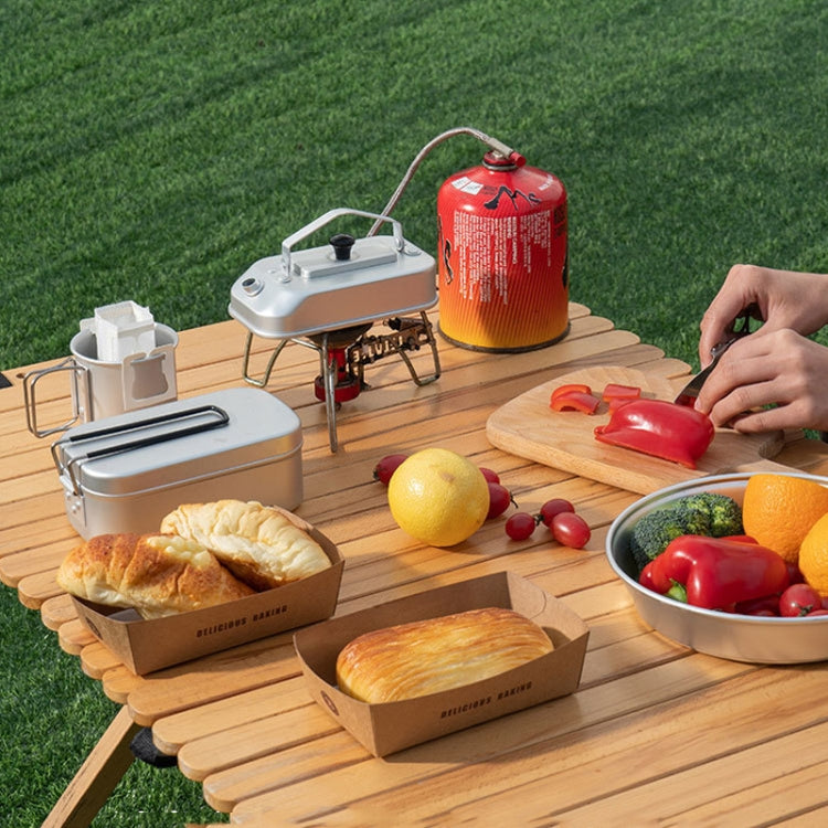 Aluminum Lightweight Kettle Outdoor Hiking Camping Boiling Water Pot with Handle, Spec: True Color by bashfashion