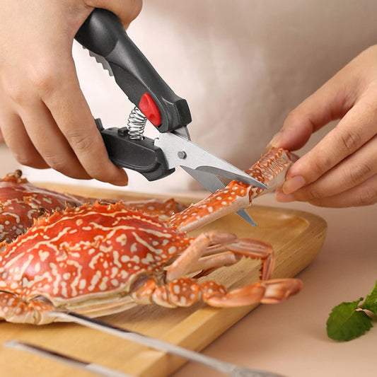 Thickened Stainless Steel Crab Eating Tools Home Crab Eating Artifact, Style: Scissors by bashfashion