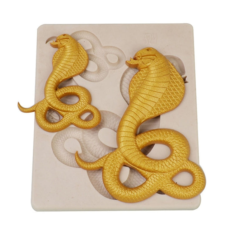 Cake Silicone Mold Snake Shape Fondant Chocolate Decoration Mold Kitchen Baking Tool(Pink) by bashfashion
