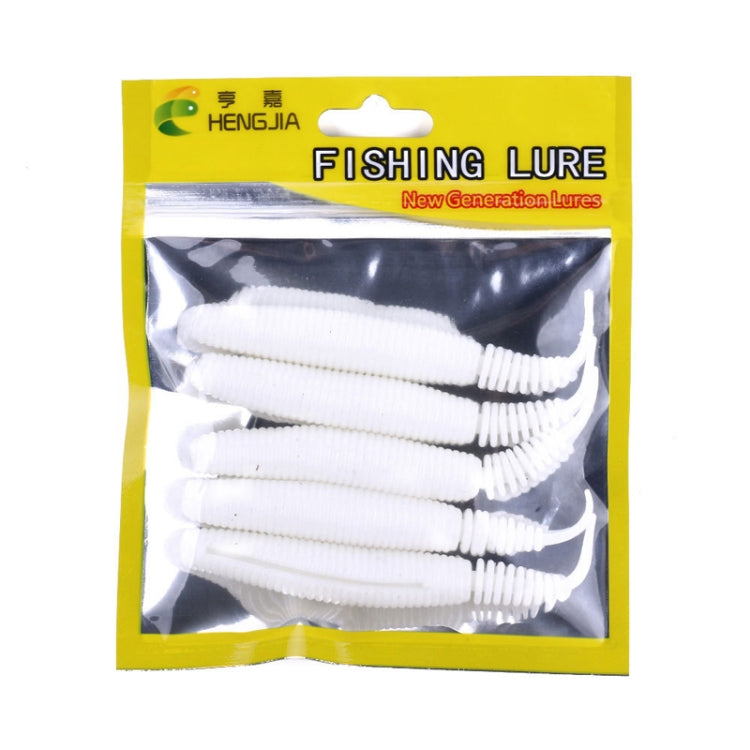5pcs /Pack HENGJIA SO109 Spaghetti Worm Soft Bait Spiral Fishing Dummy Lures, Size: 10cm 7g(Color 1) by HENGJIA
